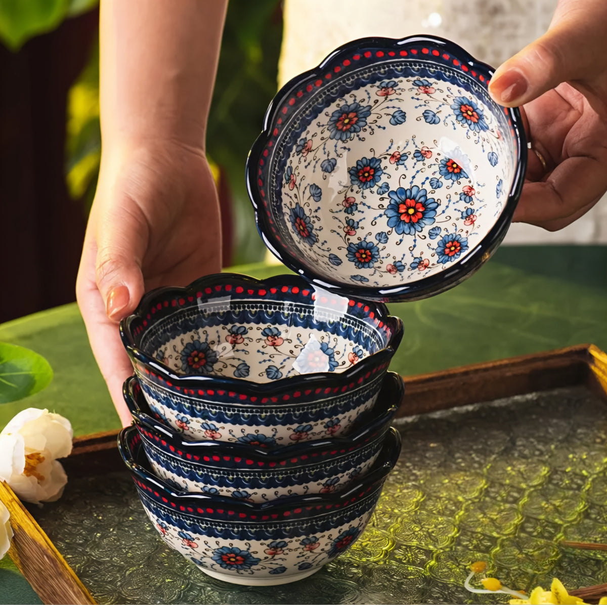 Ceramic Bowl Set — 4 Pieces