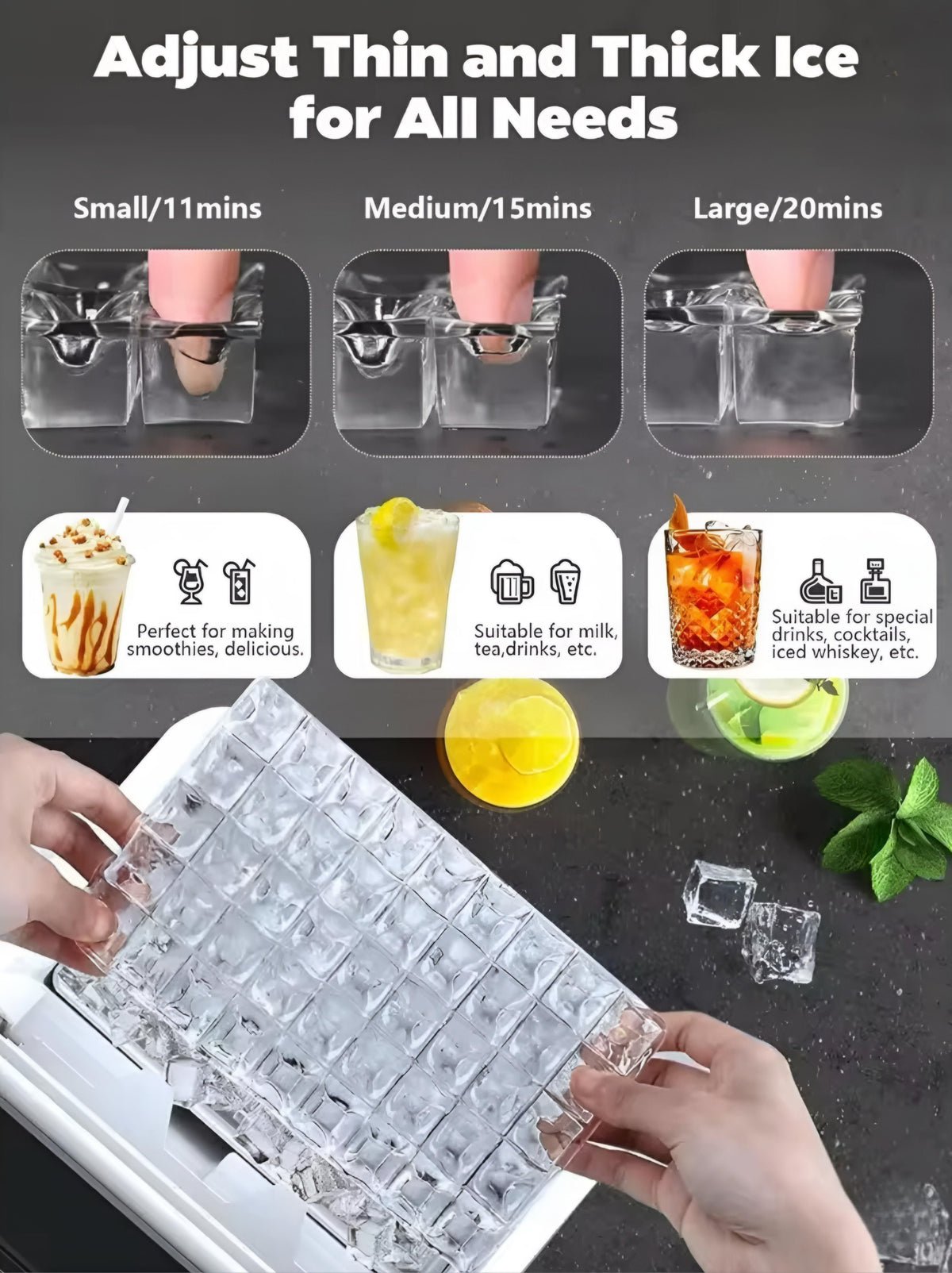 Countertop Ice Maker — 45 lb per Day