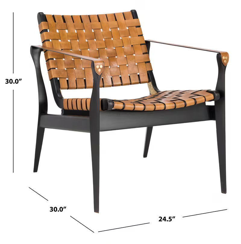 Dilan Woven Wood Accent Chair — gallery view 10 of 15