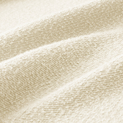 Boucle Modular Loveseat with Rounded Arms — boucle fabric texture close-up.