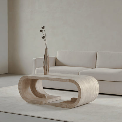 Angled curved waterfall table