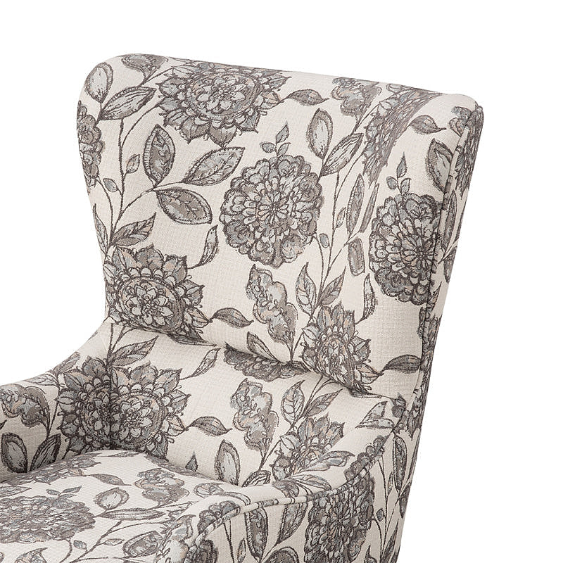 Arianna Floral Wingback Armchair — gallery view 3 of 5