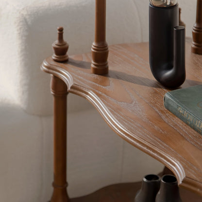 Four-Tier Display Shelf with Turned Posts