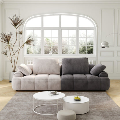 Remy Two-Tone Two-Seat Sofa — front view showing the two-tone upholstery