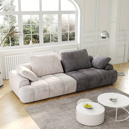 Remy Two-Tone Two-Seat Sofa — opposite angle showing padded arm bolsters