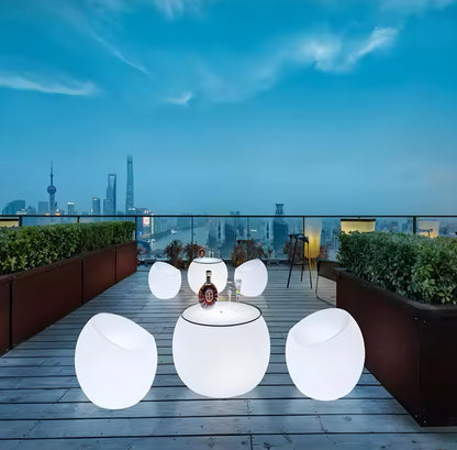 Round Illuminated Coffee Table