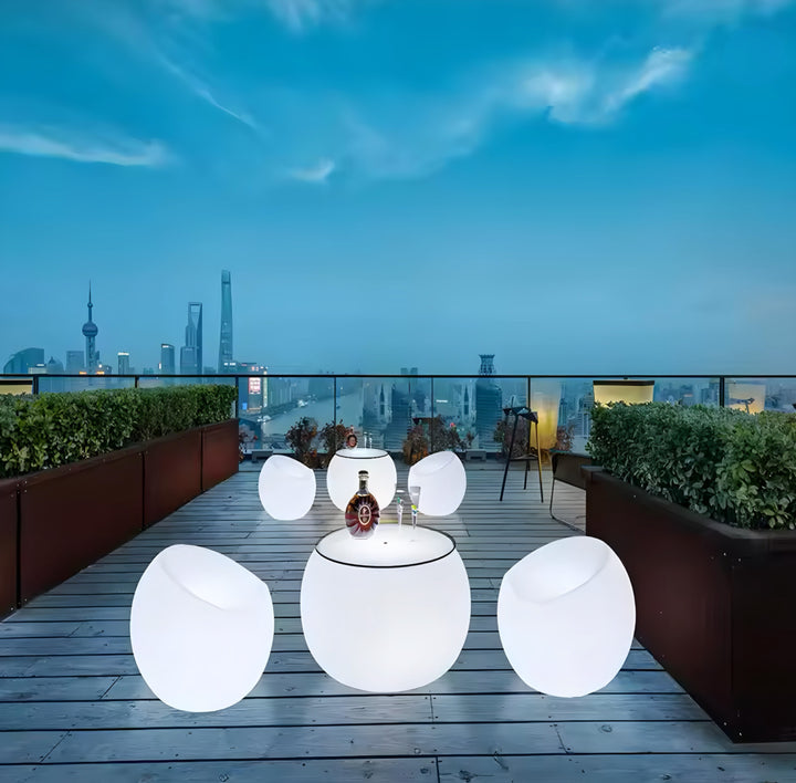Round Illuminated Coffee Table