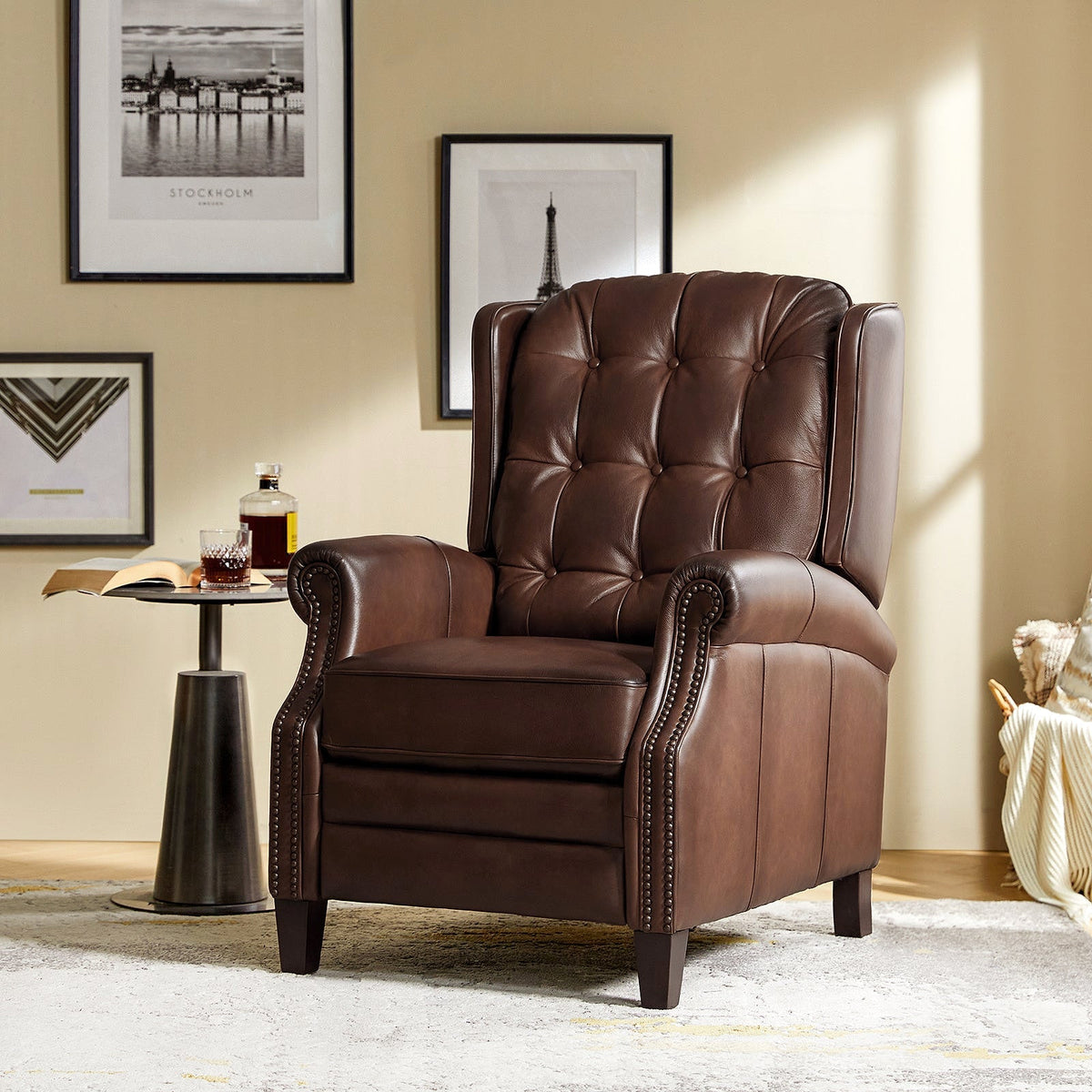 Hulala Leather Power Recliner with USB-C — gallery view 11 of 17
