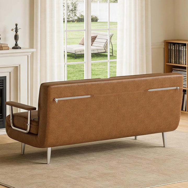 Brown Convertible Sofa Bed — gallery view 5 of 7