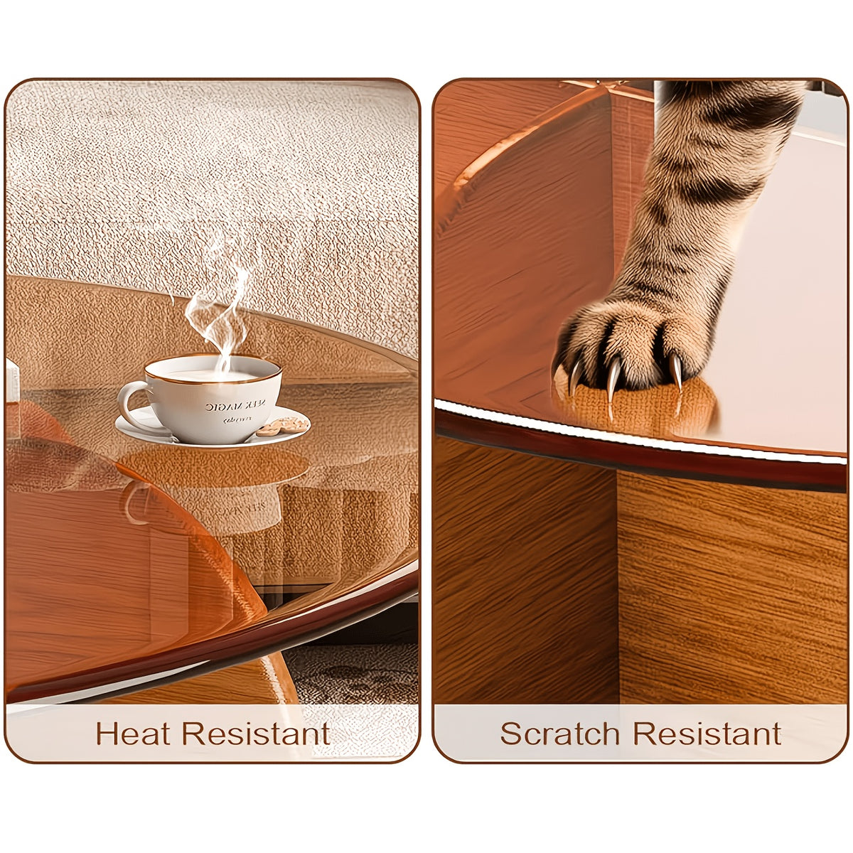 Glass table resistance-claim graphic