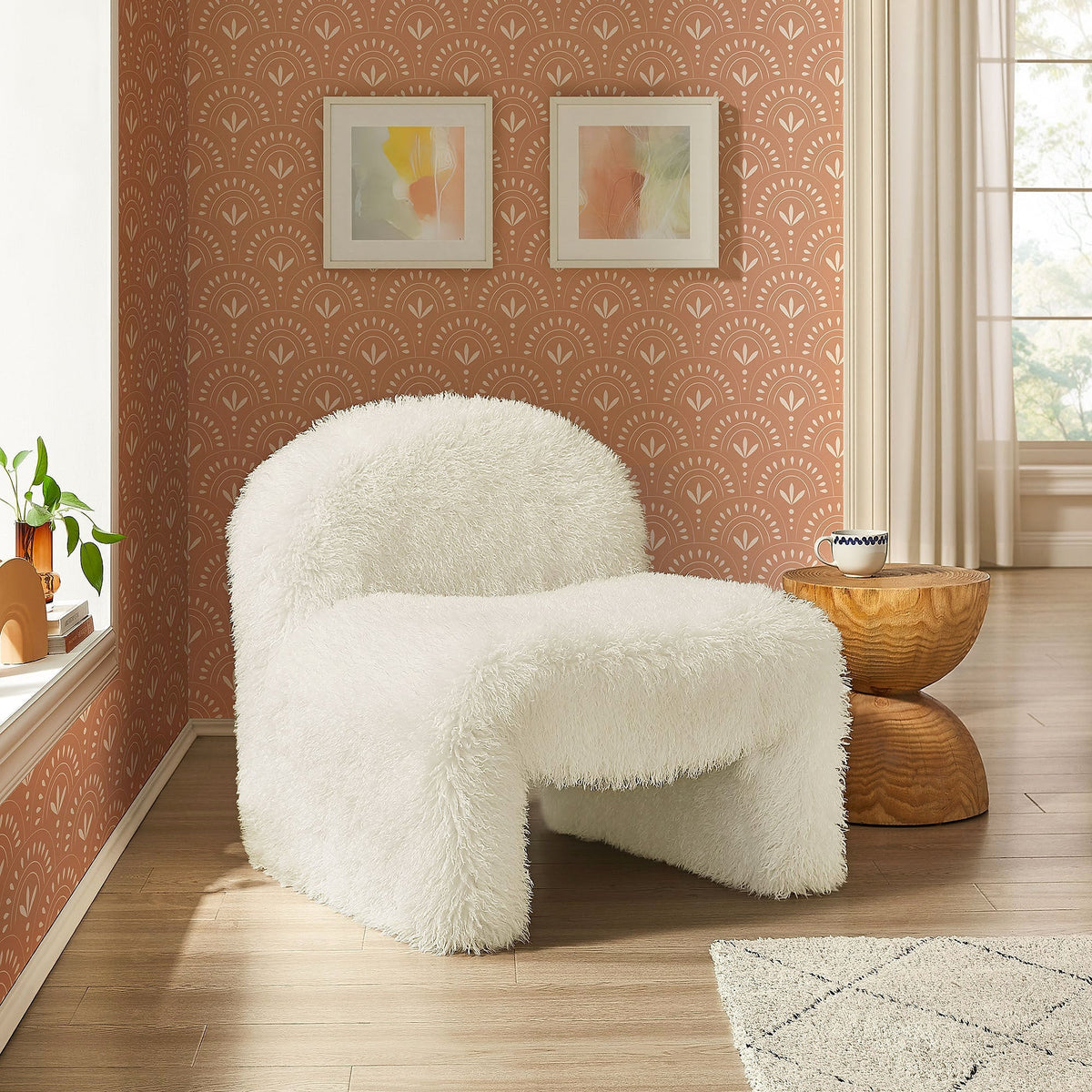 Mina Faux Fur Accent Chair — gallery view 11 of 17