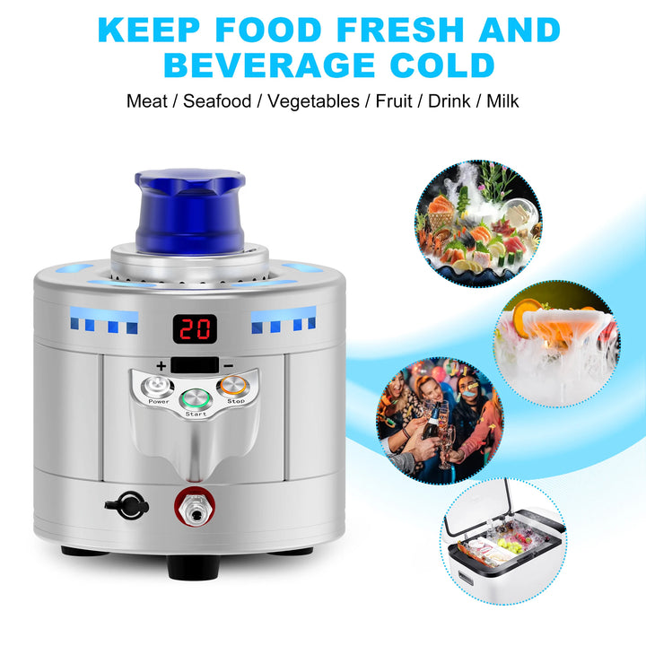 Portable Dry Ice Maker & Glass Chiller