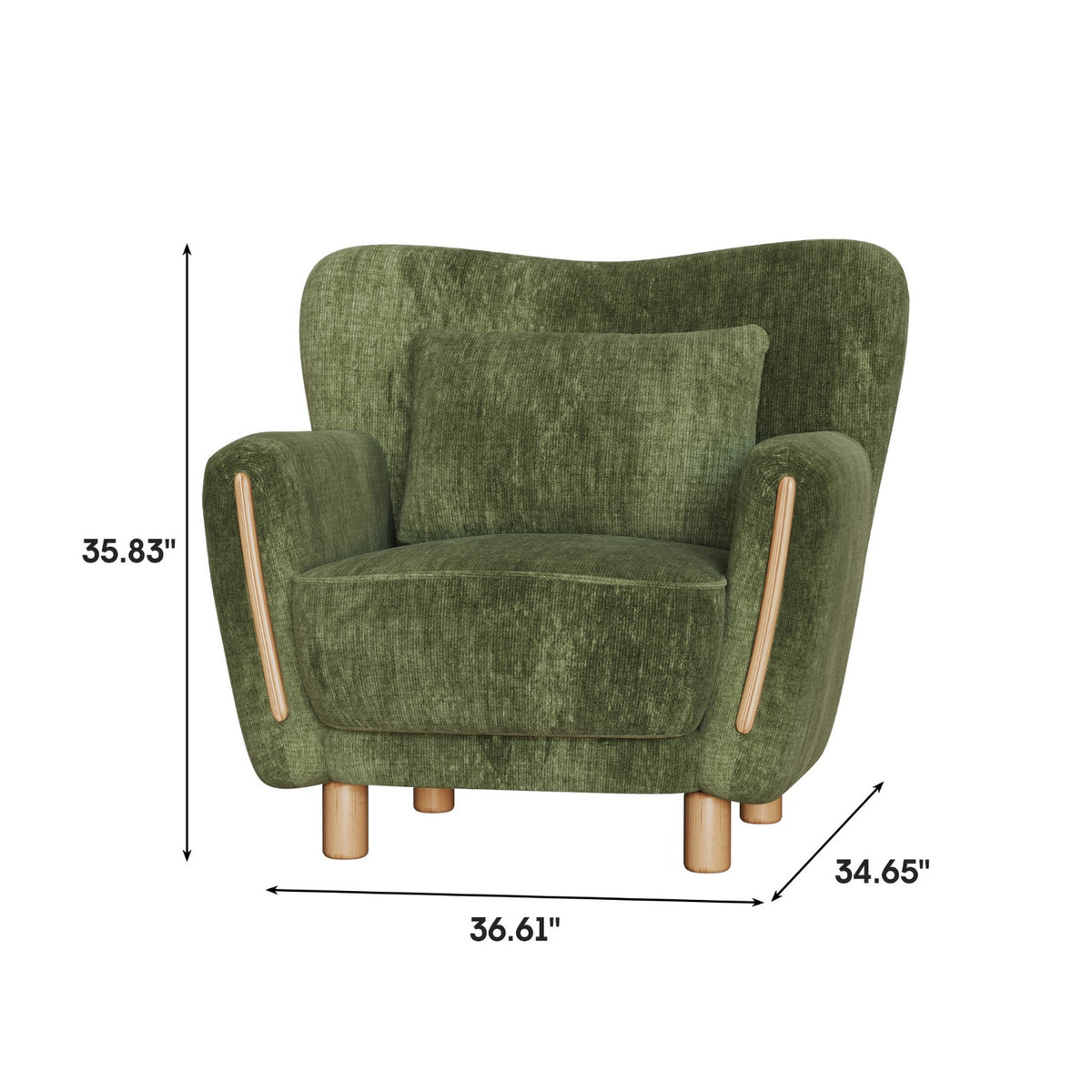 Wingback chair dimensions