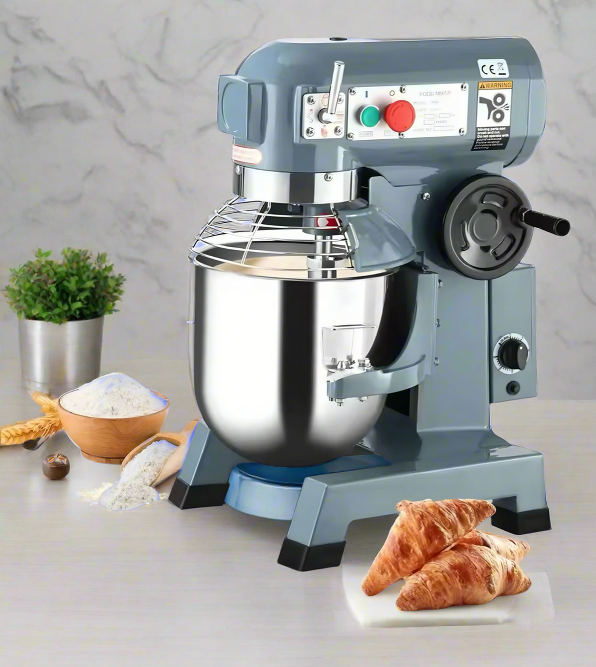 Commercial Stand Mixer with Safety Guard