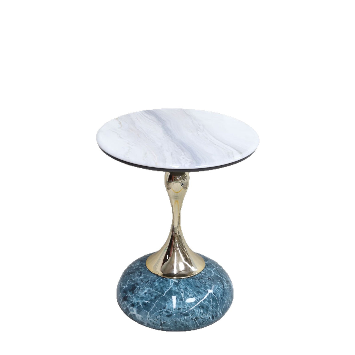 Light Luxury Slim-Waisted Rock Slab Small Coffee Table, Hotel Bedroom Movable Table, Painted Sofa Side Table, Villa And Homestay Corner Table