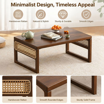 Supplier feature collage for low table with woven panels