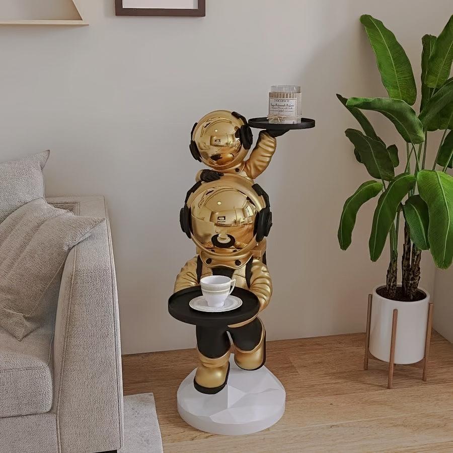 Astronaut Side Table with Two Display Trays