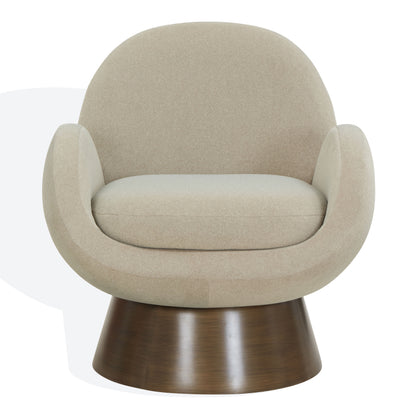 Paolini Curved Pedestal Accent Chair — gallery view 7 of 8
