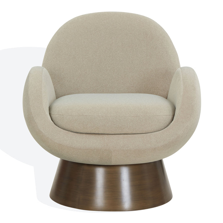 Paolini Curved Pedestal Accent Chair — gallery view 7 of 8