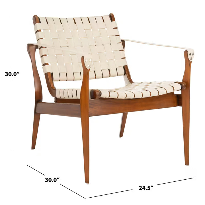 Dilan Woven Wood Accent Chair — gallery view 5 of 15