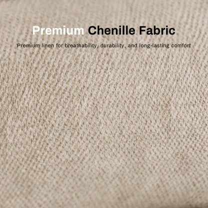88-Inch Chenille Modular Cloud Loveseat — chenille fabric texture close-up