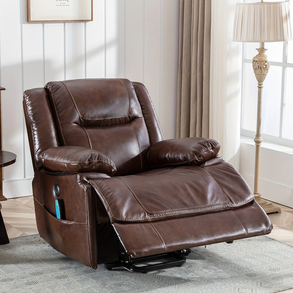 Brown Power Recliner — gallery view 4 of 8