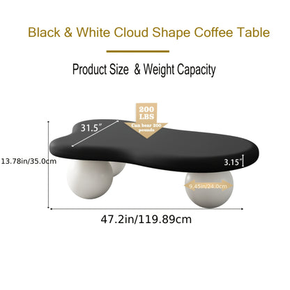 Cloud Coffee Table with Three Ball Legs