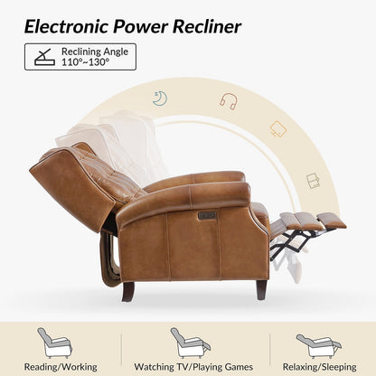Hulala Leather Power Recliner with USB-C — gallery view 8 of 17