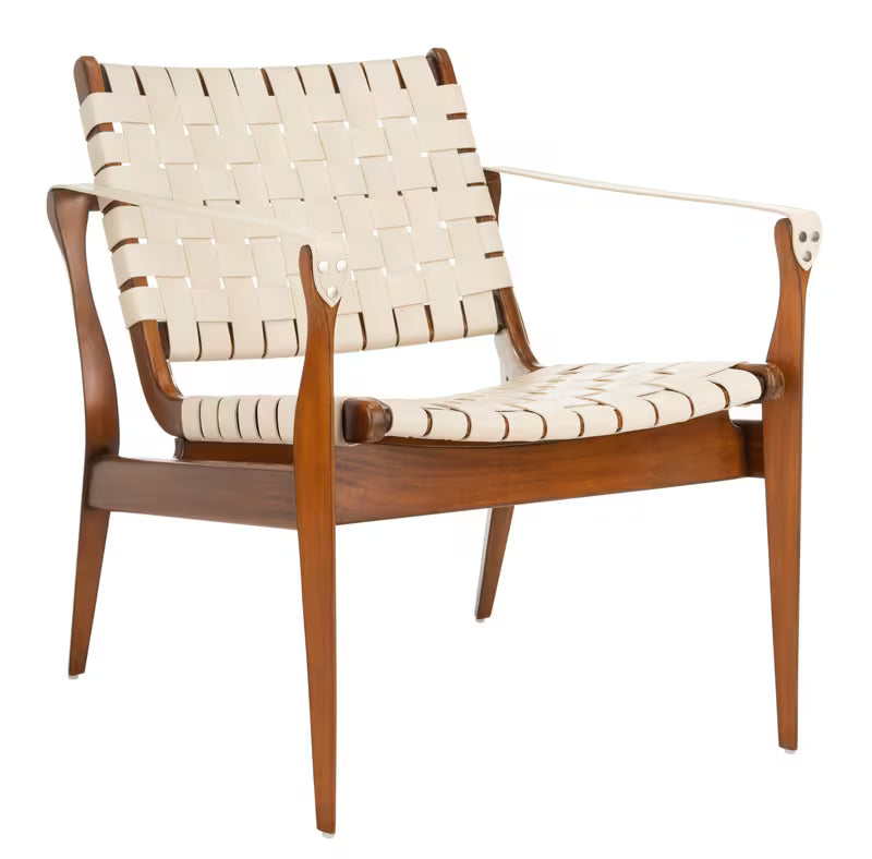 Dilan Woven Wood Accent Chair — gallery view 2 of 15