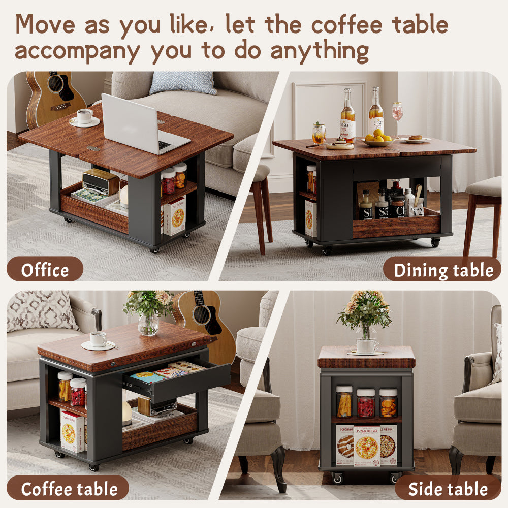 Supplier collage of rolling table configurations