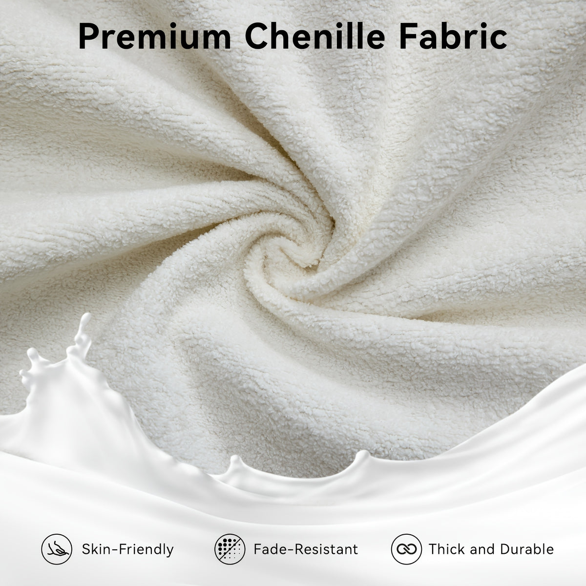 Rolled-Arm Chenille Accent Chair — chenille fabric texture illustration