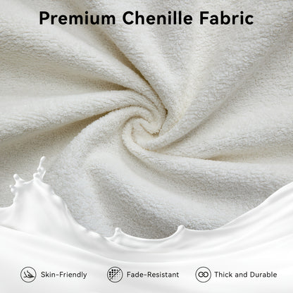 Rolled-Arm Chenille Accent Chair — chenille fabric texture illustration