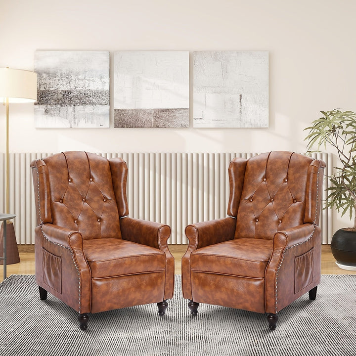 Consofa Faux Leather Massage Recliners, Set of Two — featured product photograph