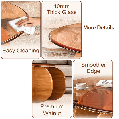Glass table materials graphic