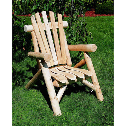 28" X 30" X 39" Natural Wood Lounge Chair - 370285
