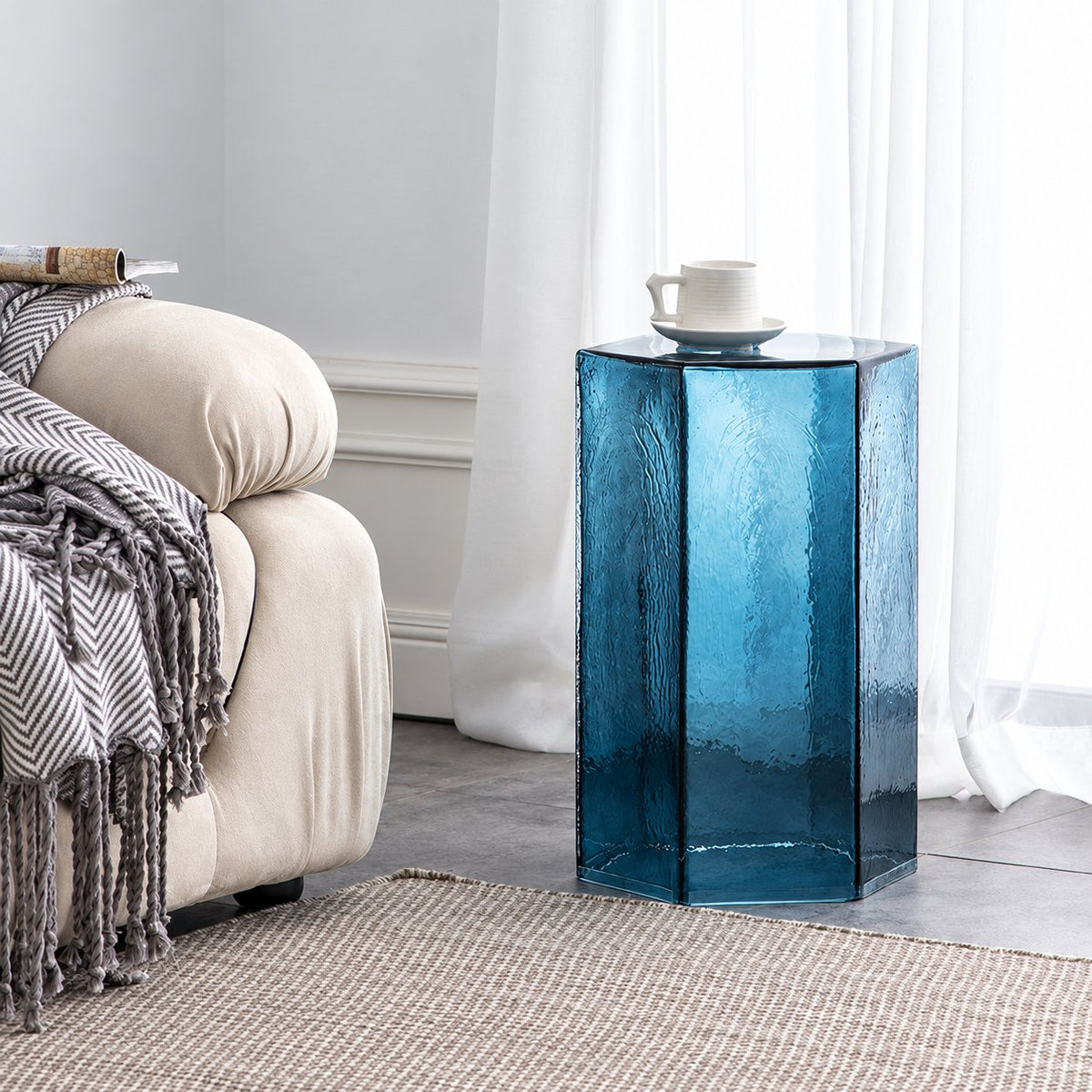 Blue Ace Nordic Accent Table — main product image