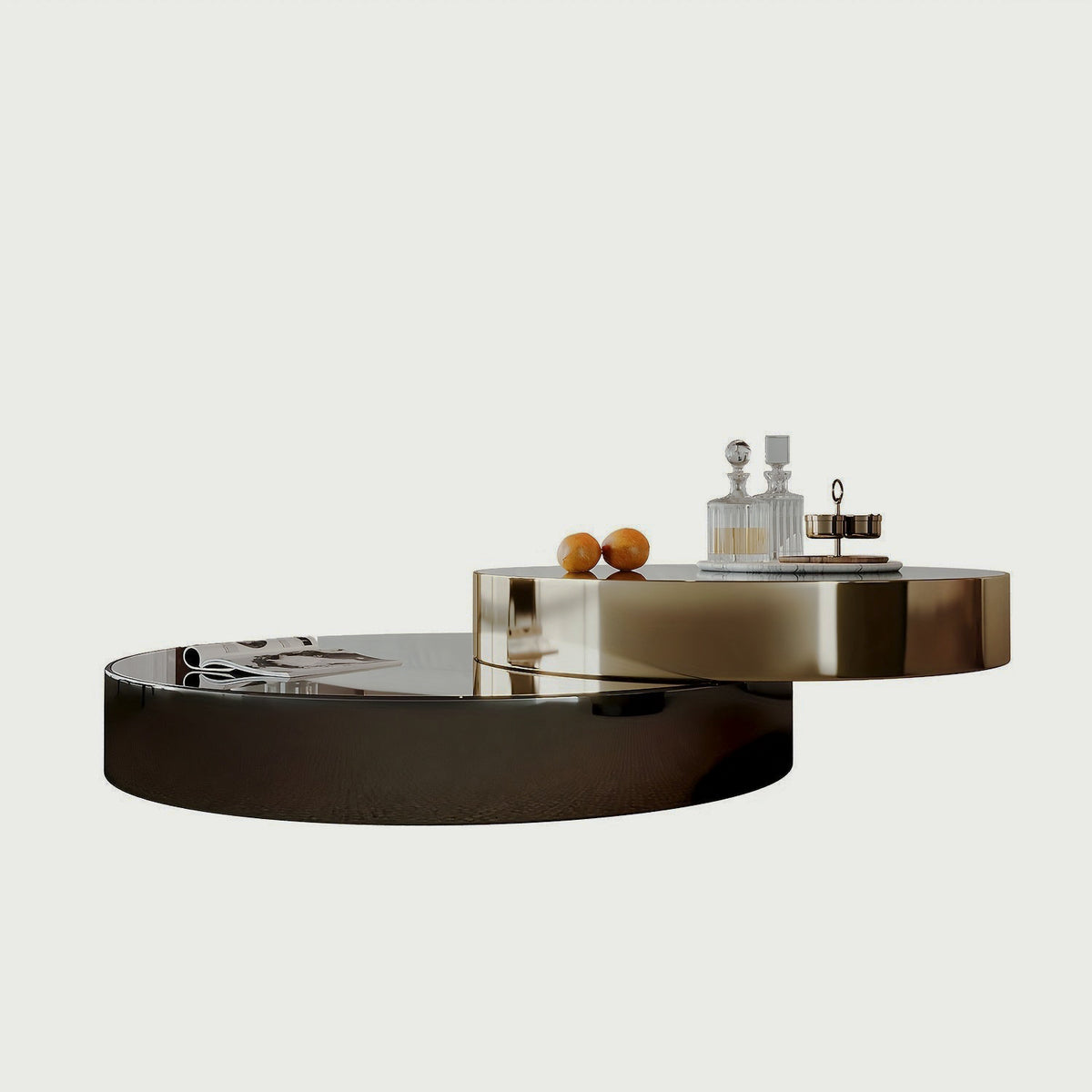 Studio black and gold-tone table
