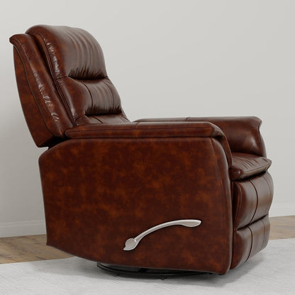 Cognac Swivel Glider Recliner — gallery view 2 of 8