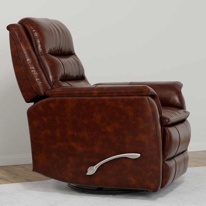 Cognac Swivel Glider Recliner — gallery view 2 of 8