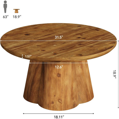 Round pedestal table dimensions