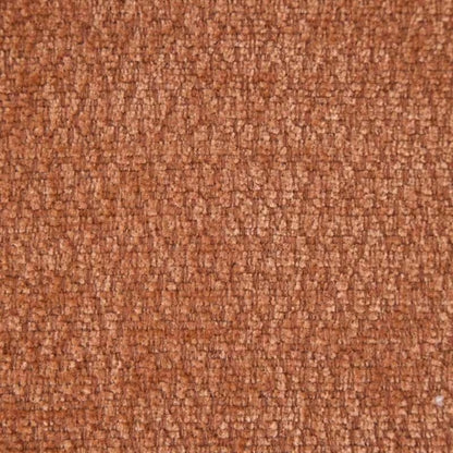 Close view of the terracotta upholstery texture