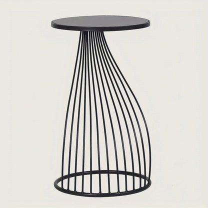 Front studio black rod table