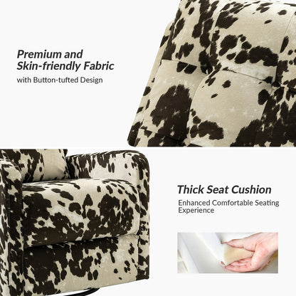 Hulala Patterned Swivel Rocker Recliner — gallery view 12 of 13