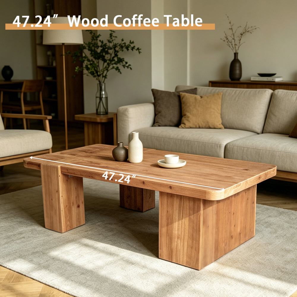 Supplier graphic showing 47.24-inch coffee table length