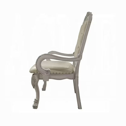 Ivory Rococo Tufted Chairs, Set of Two — gallery view 4 of 7