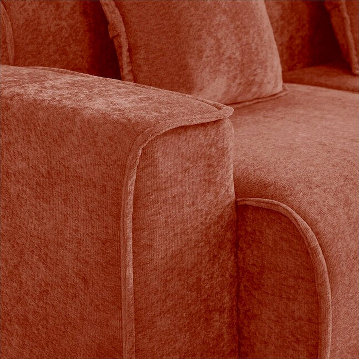 Elara 109-Inch Velvet-Look Modular Sectional