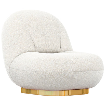 Three-quarter view of gold-base Breeze chair