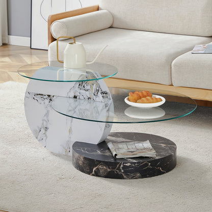 Black-and-white patterned table