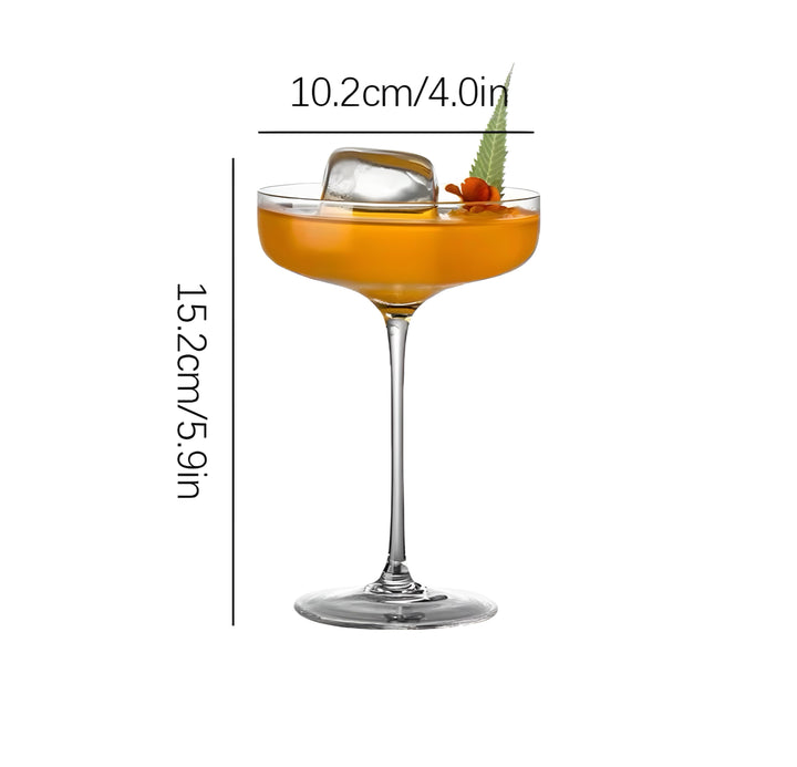 Shallow-Bowl Cocktail Coupe Set — 6 Pieces