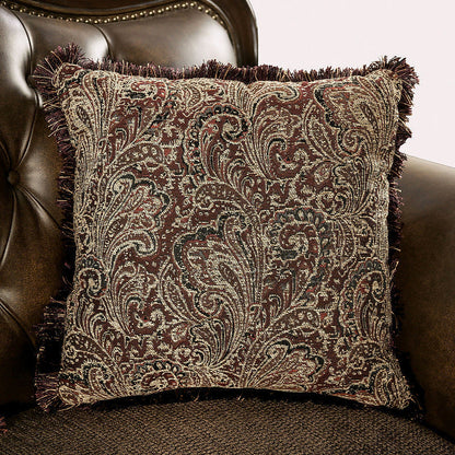Windsor Brown Rolled-Arm Accent Chair — gallery view 6 of 8
